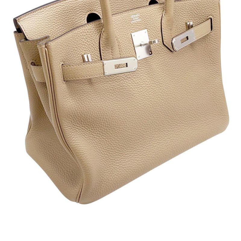 エルメス バーキン30 ベージュマルファ/シルバー金具 トゴ B刻印 HERMES Birkin ハンドバッグ