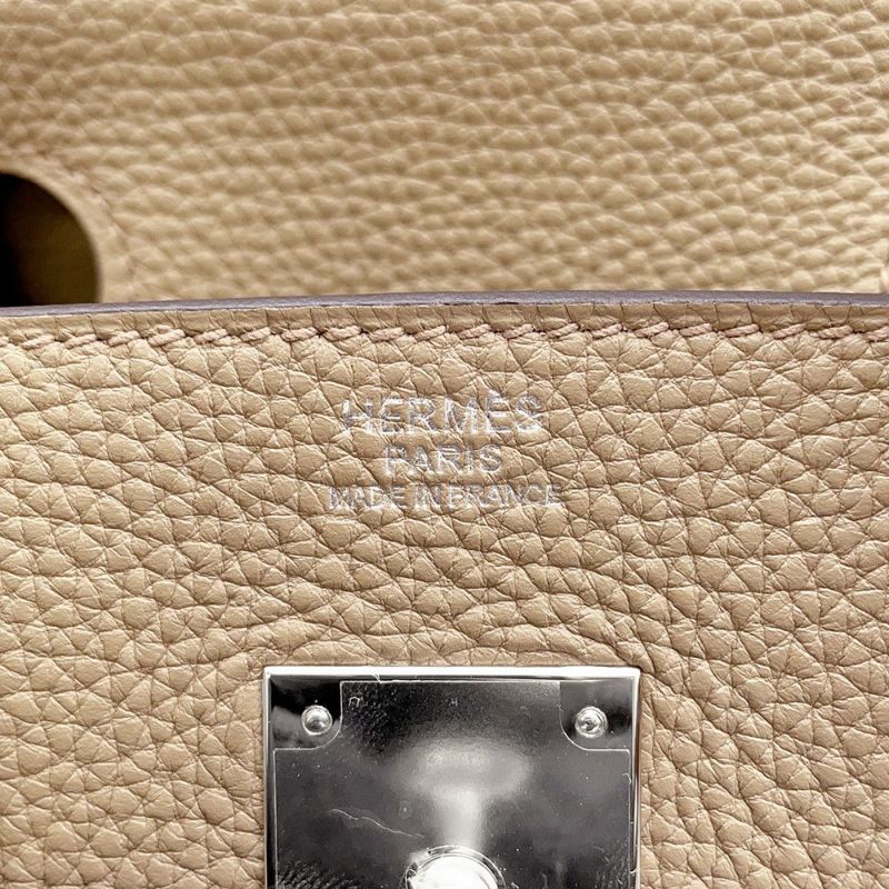 エルメス バーキン30 ベージュマルファ/シルバー金具 トゴ B刻印 HERMES Birkin ハンドバッグ