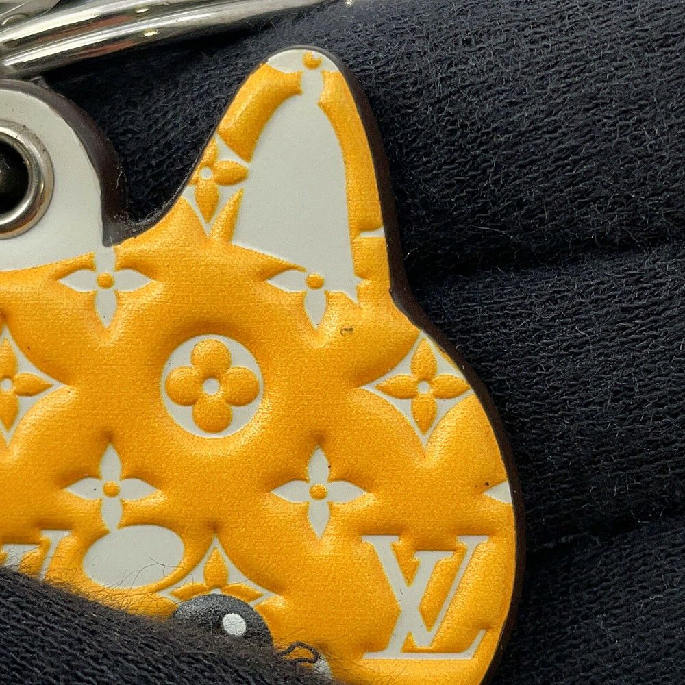ルイヴィトン キーホルダー ポルト クレ・LV シバ モノグラム/ミンクファー M01199 ヴィトン チャーム
