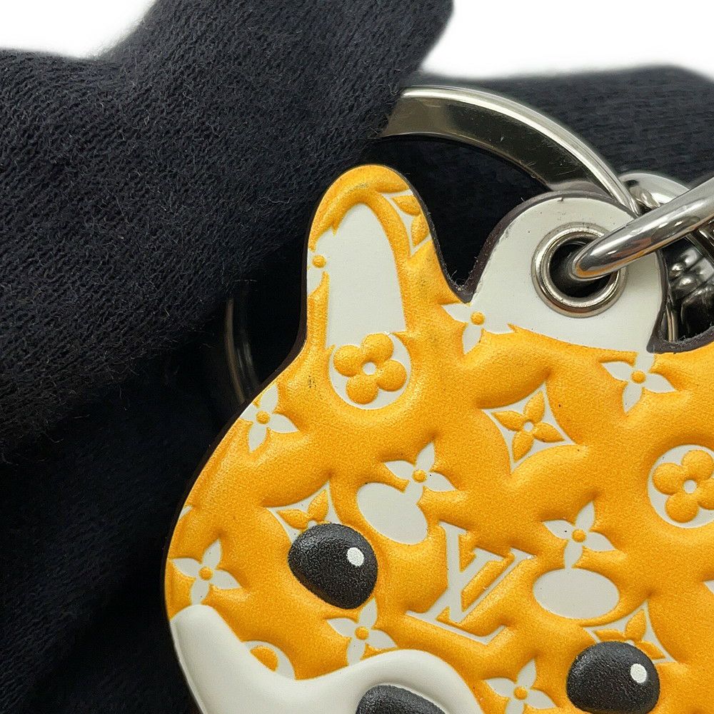 ルイヴィトン キーホルダー ポルト クレ・LV シバ モノグラム/ミンクファー M01199 ヴィトン チャーム