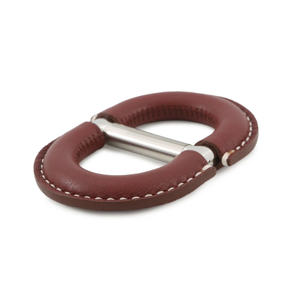 エルメス スカーフリング カレ70  シェーヌ・ダンクル・セリエ ルージュアッシュ/スイフト ゴールド金具 アクセサリー