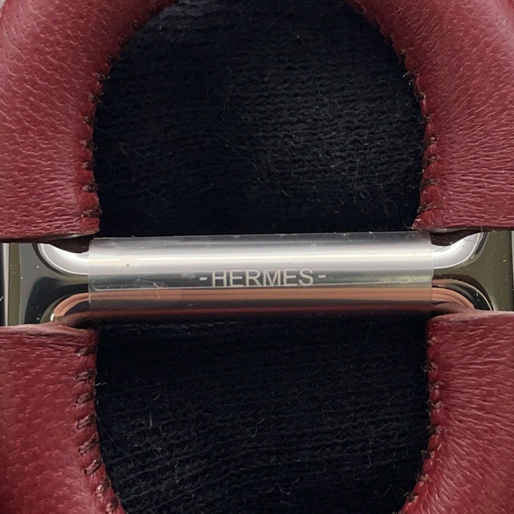 エルメス スカーフリング カレ70  シェーヌ・ダンクル・セリエ ルージュアッシュ/スイフト ゴールド金具 アクセサリー