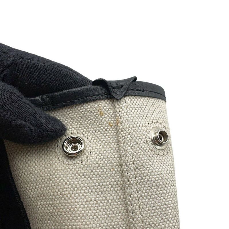 バレンシアガ ハンドバッグ ネイビーカバ XS 390346 BALENCIAGA バッグ ポーチ付き 黒 白