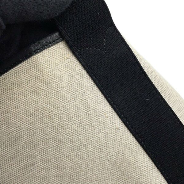 バレンシアガ ハンドバッグ ネイビーカバ XS 390346 BALENCIAGA バッグ ポーチ付き 黒 白