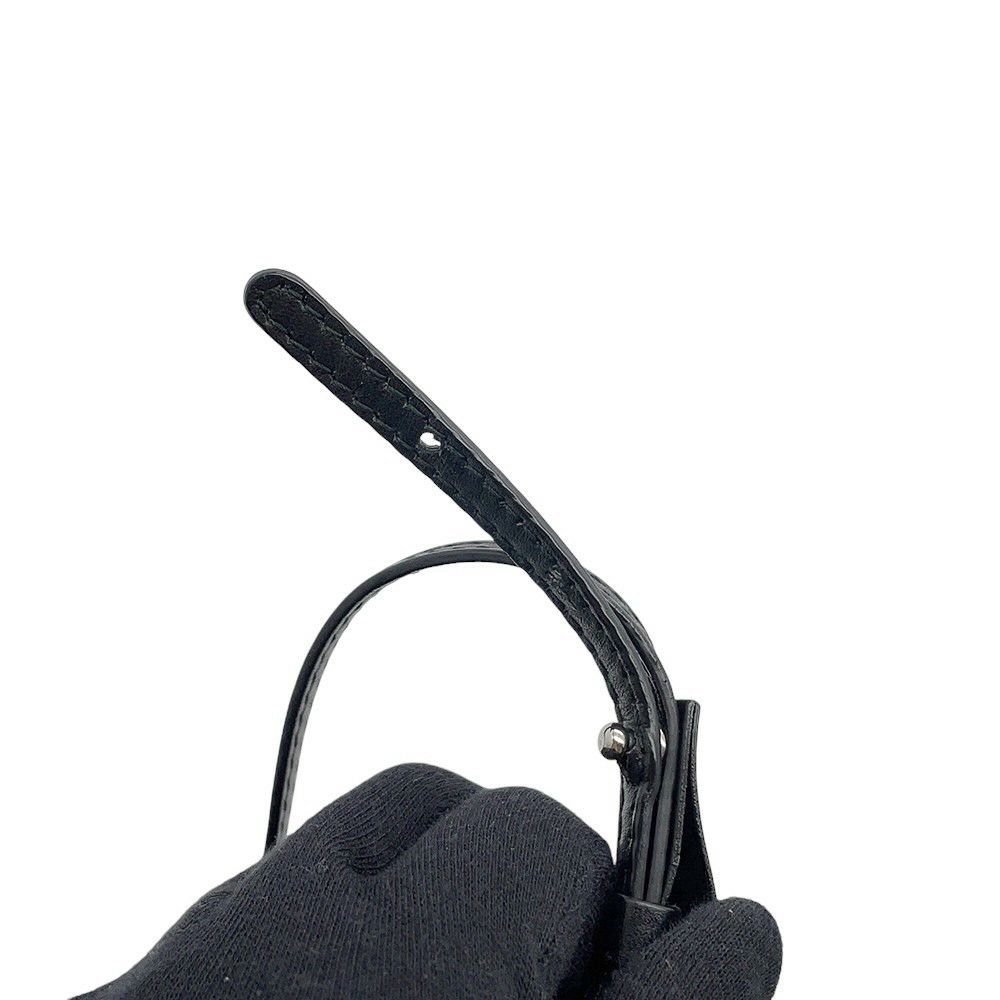 バレンシアガ ハンドバッグ ネイビーカバ XS 390346 BALENCIAGA バッグ ポーチ付き 黒 白