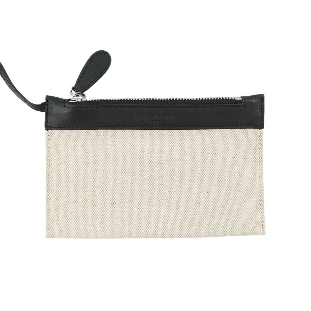 バレンシアガ ハンドバッグ ネイビーカバ XS 390346 BALENCIAGA バッグ ポーチ付き 黒 白