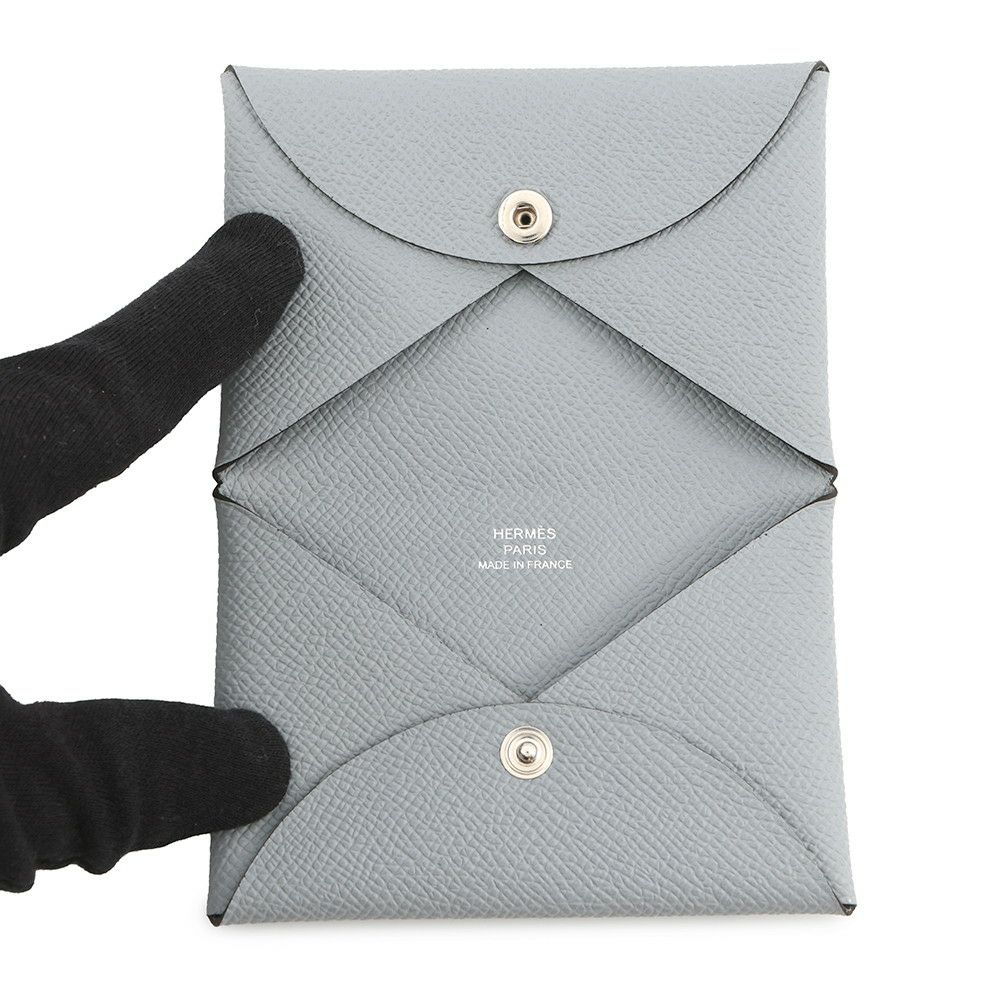 エルメス カードケース カルヴィ グリパンタン エプソン W刻印 HERMES 名刺入れ
