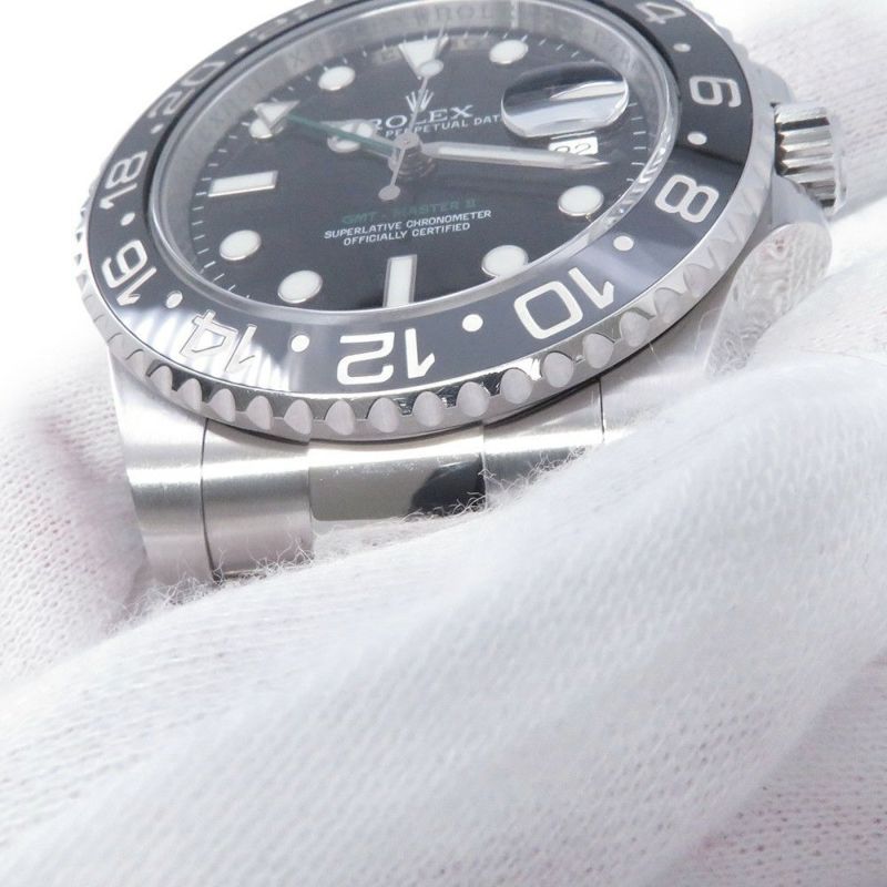 ロレックス GMTマスター2 デイト ランダムシリアル ルーレット 116710LN ROLEX 腕時計 黒文字盤