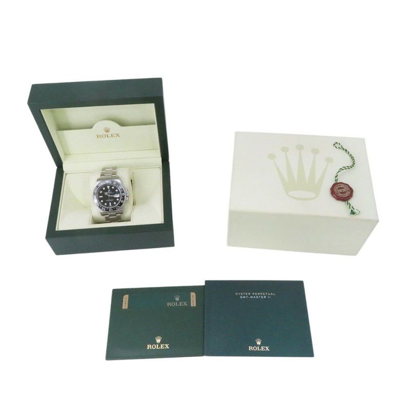 ロレックス GMTマスター2 デイト ランダムシリアル ルーレット 116710LN ROLEX 腕時計 黒文字盤