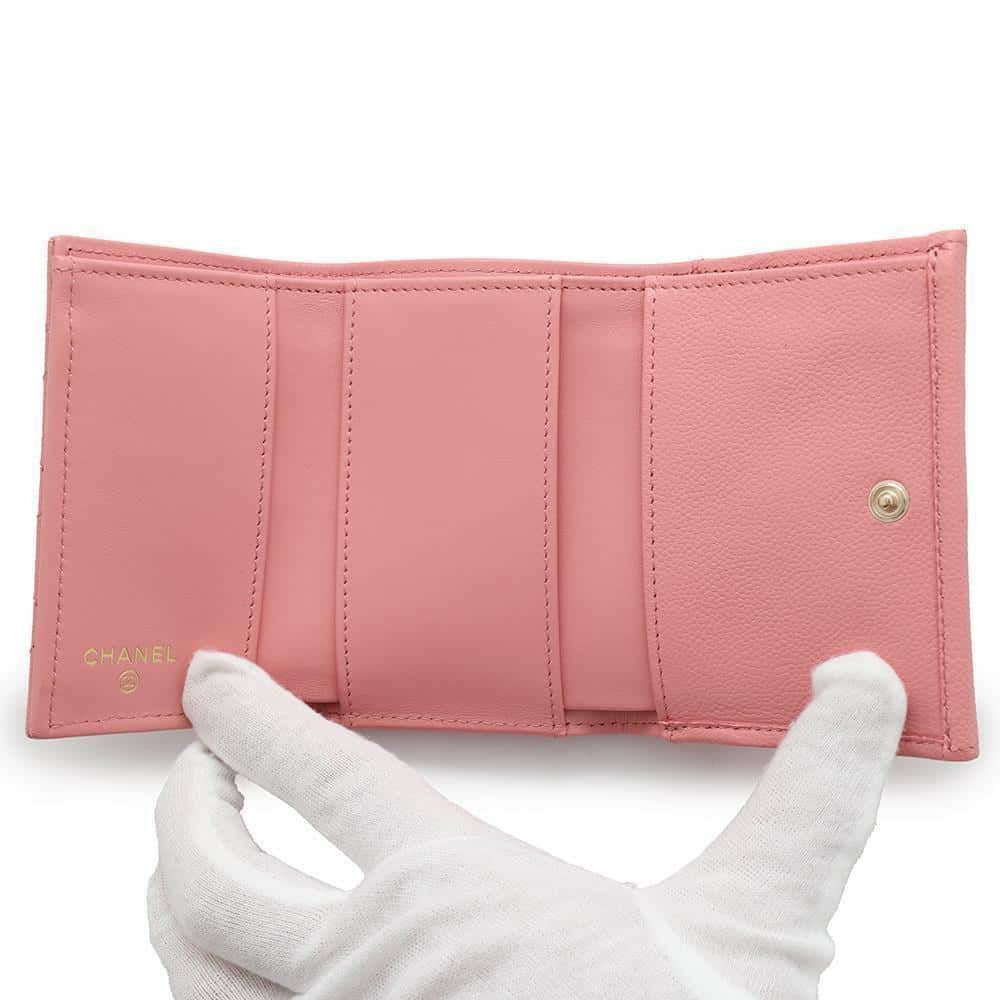 シャネル 三つ折り財布 マトラッセ ココマーク クラシック スモール フラップ ウォレット AP0230 CHANEL 財布