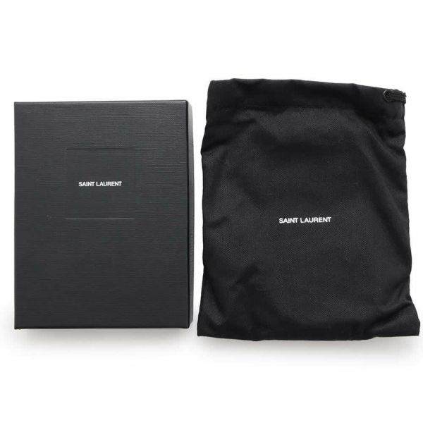 サンローランパリ 三つ折り財布 タイニーウォレット レザー 459996 SAINT LAURENT PARIS 財布 黒