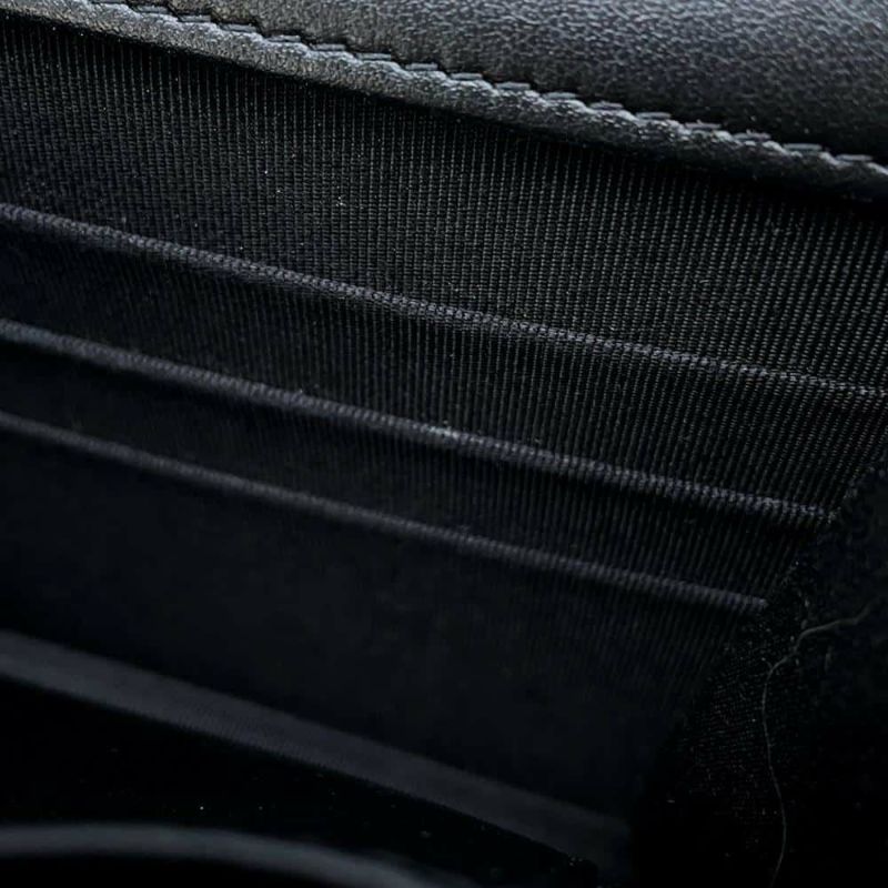 シャネル チェーンウォレット マトラッセ ココマーク スターモチーフ ラインストーン スエード CHANEL 黒