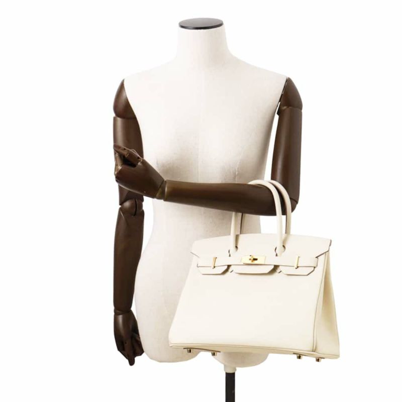 エルメス バーキン30 クレ/ゴールド金具 トゴ W刻印 HERMES Birkin ハンドバッグ