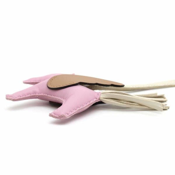 エルメス バッグチャーム ロデオPM ペガサス モーヴシルベストル/チャイ/クレ ラムスキン B刻印