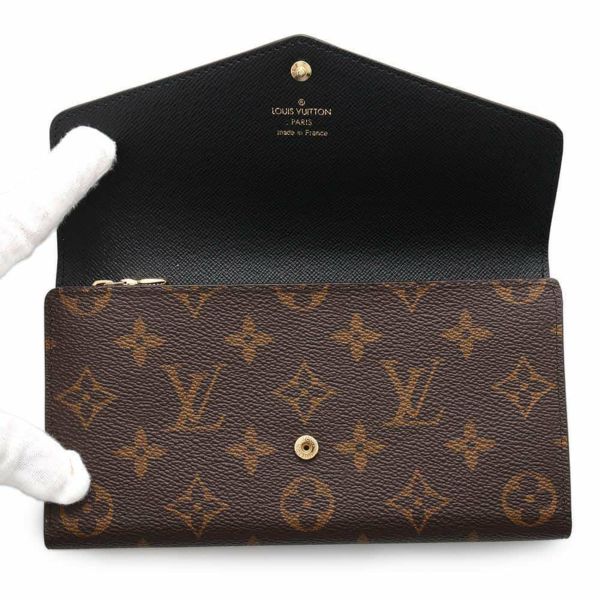 ルイヴィトン 長財布 モノグラム・ジャイアント リバース ポルトフォイユ・サラ M80726 LOUIS VUITTON 黒 ブラック