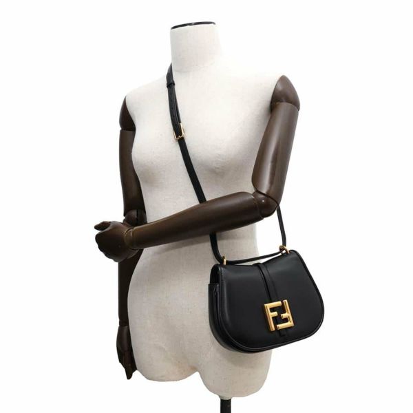 フェンディ ショルダーバッグ  カモン レザー スモール 8BS082 FENDI バッグ 2way 黒