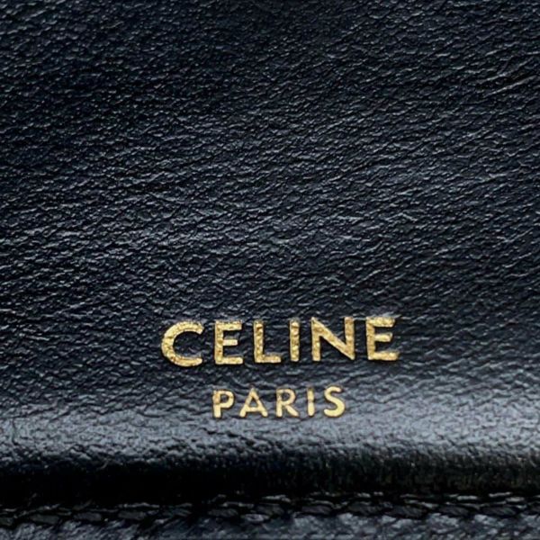 セリーヌ 三つ折り財布 スモール トリフォールド ウォレット16 10F523CQ7 CELINE ミニ財布 黒
