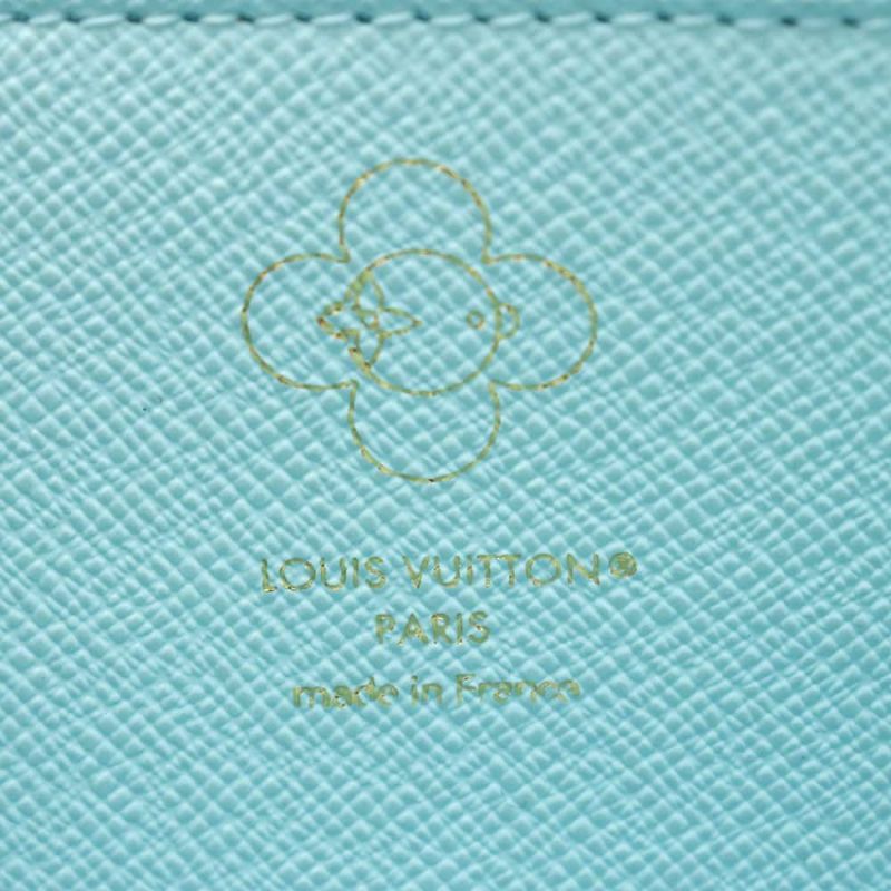 ルイヴィトン 長財布 モノグラム ヴィヴィエンヌ ジッピー・ウォレット M12223 ラウンドファスナー ブルー