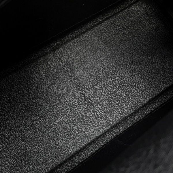 エルメス ハンドバッグ ケリー28 内縫い ブラック/シルバー金具 トゴ Y刻印 2wayショルダー 黒