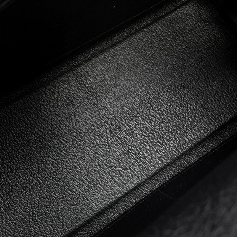 エルメス ハンドバッグ ケリー28 内縫い ブラック/シルバー金具 トゴ Y刻印 2wayショルダー 黒