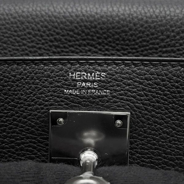 エルメス ハンドバッグ ケリー28 内縫い ブラック/シルバー金具 トゴ Y刻印 2wayショルダー 黒