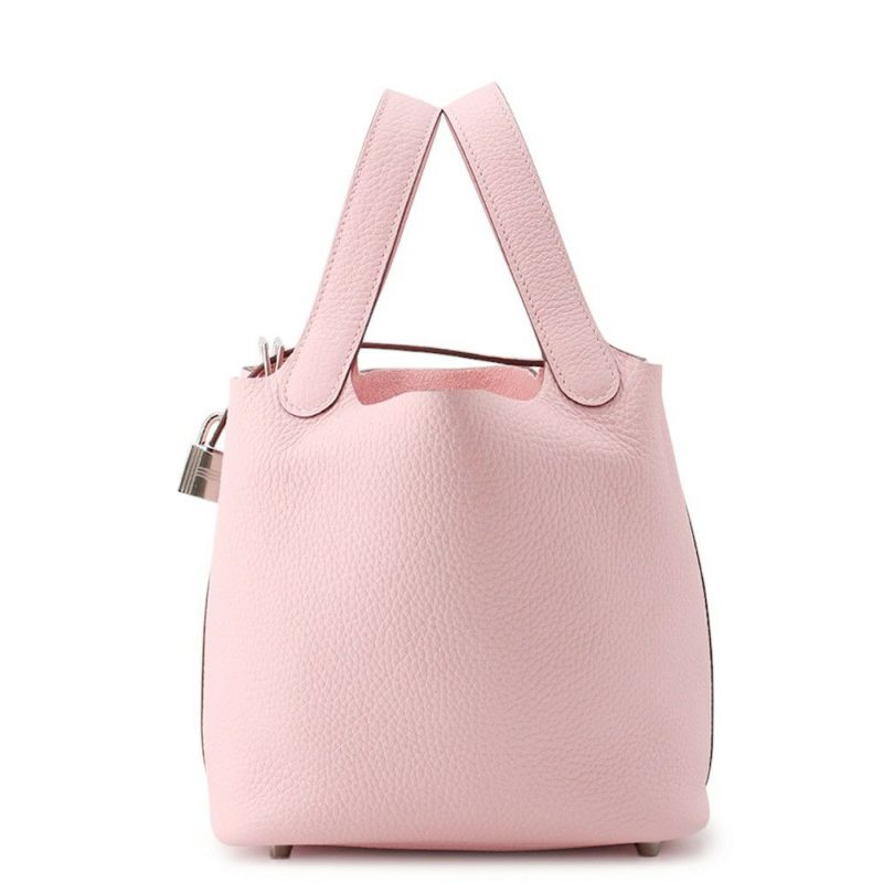 エルメス ハンドバッグ ピコタンロックPM ローズサクラ/シルバー金具 トリヨンクレマンス W刻印