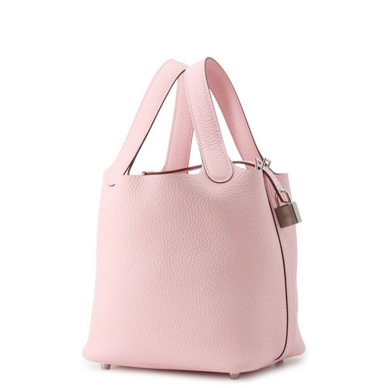 エルメス ハンドバッグ ピコタンロックPM ローズサクラ/シルバー金具 トリヨンクレマンス W刻印