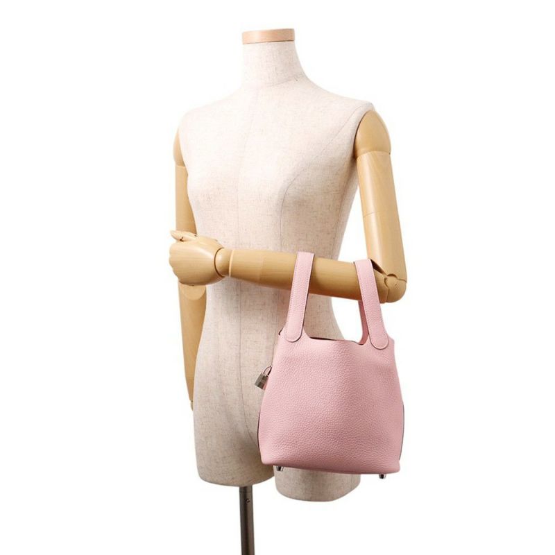 エルメス ハンドバッグ ピコタンロックPM ローズサクラ/シルバー金具 トリヨンクレマンス W刻印