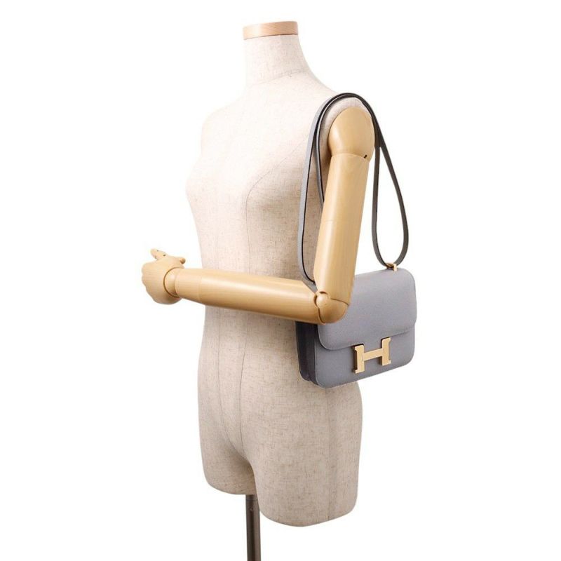 エルメス ミニ コンスタンス3 ミロワール グリパンタン/シャンパンゴールド金具 エプソン K刻印