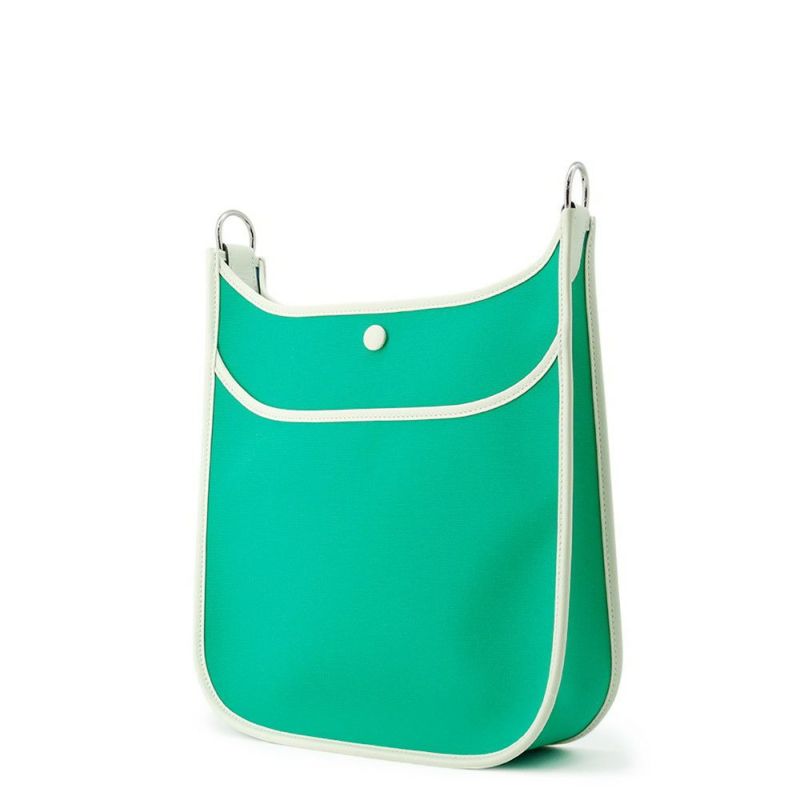 エルメス ワンショルダー ネオ エブリン PM ミント/ブルーアズテック/ヴェールフィズ/シルバー金具 トワルオフィシエ/スイフト W刻印