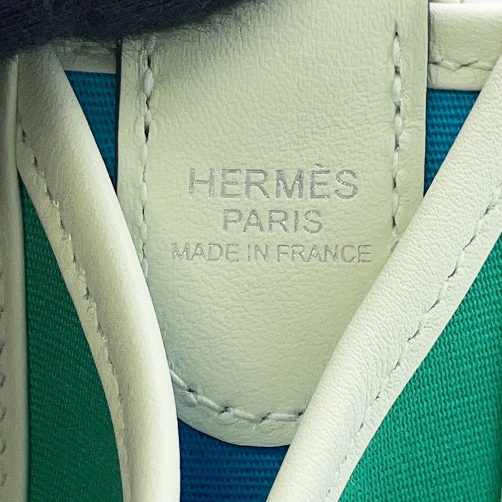 エルメス ワンショルダー ネオ エブリン PM ミント/ブルーアズテック/ヴェールフィズ/シルバー金具 トワルオフィシエ/スイフト W刻印