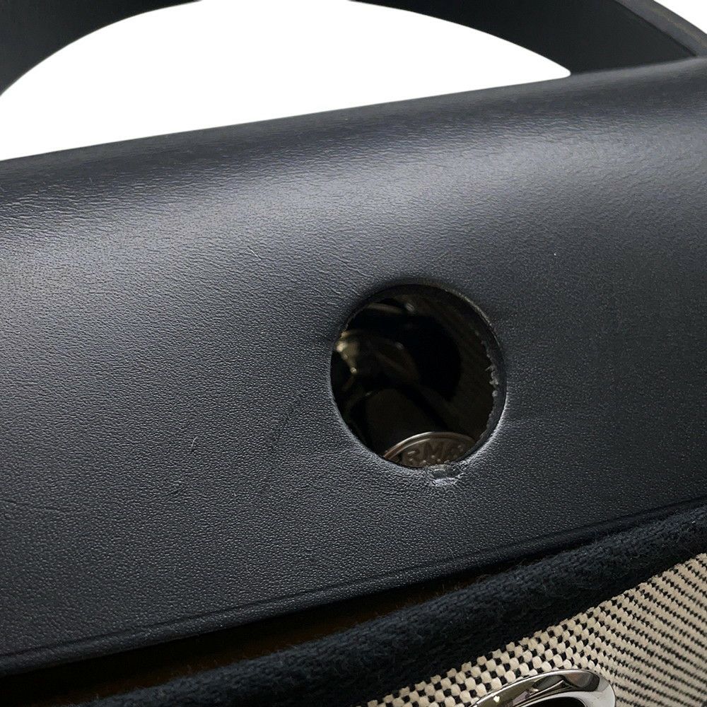 エルメス エールバッグジップPM ペガサスポップ ブラック/ブルーインディゴ/エクリュ/シルバー金具 トワルアッシュ/ヴァッシュハンター Y刻印 黒