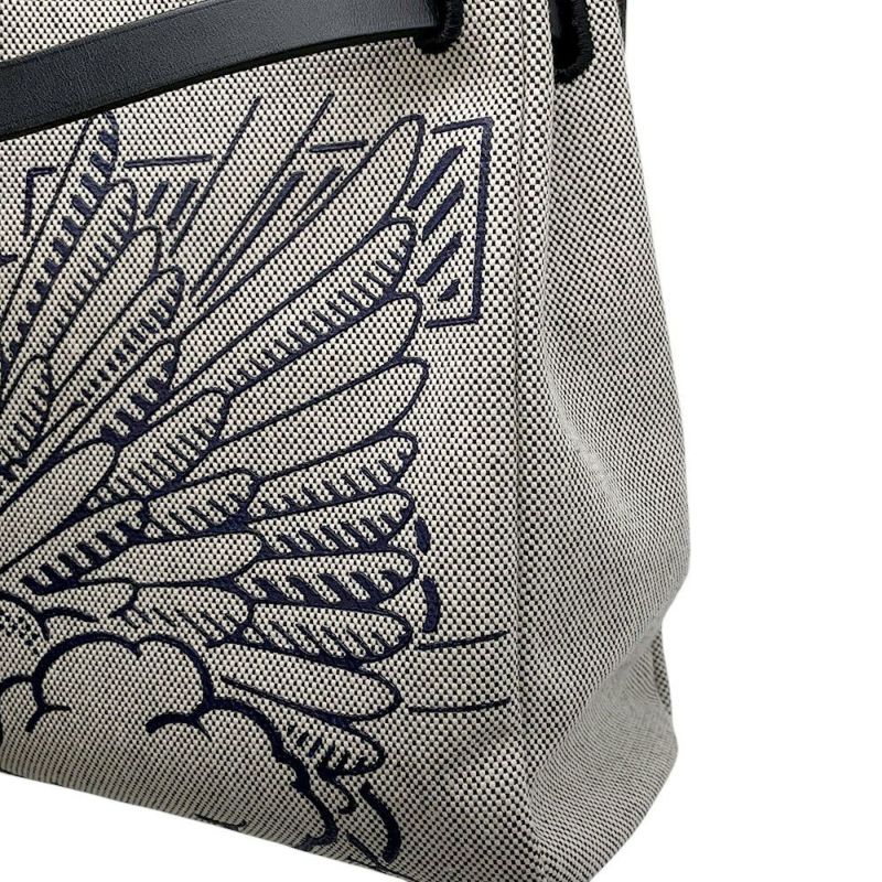 エルメス エールバッグジップPM ペガサスポップ ブラック/ブルーインディゴ/エクリュ/シルバー金具 トワルアッシュ/ヴァッシュハンター Y刻印 黒