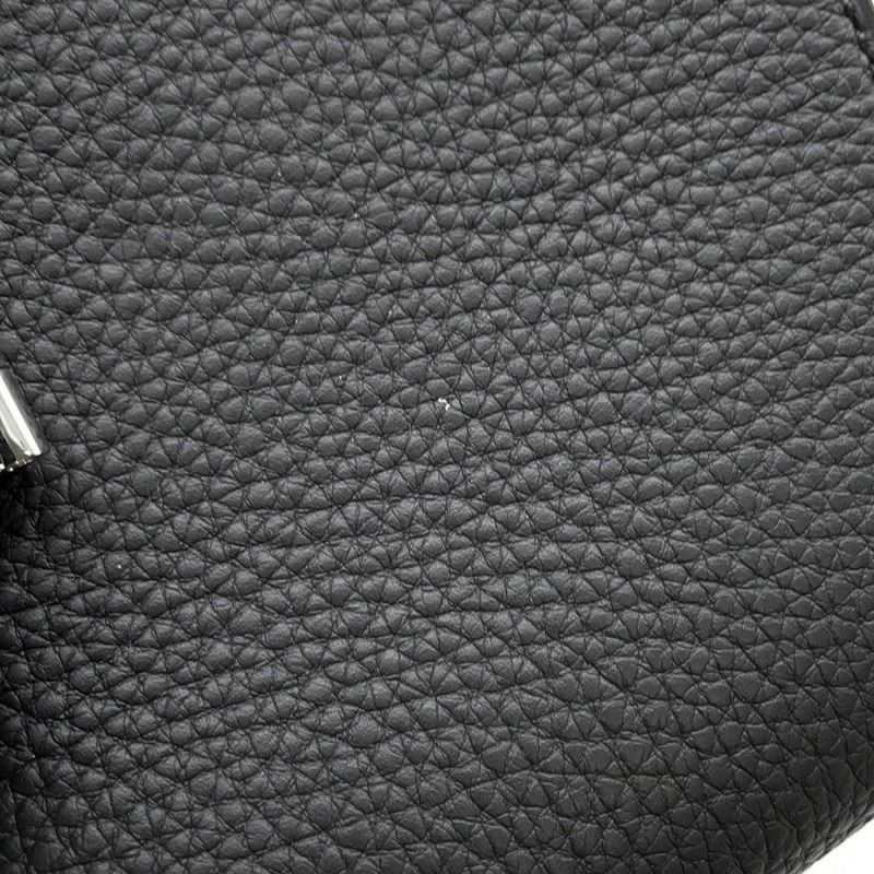 エルメス ショルダーバッグ サック ア デペッシュ21 ブラック/シルバー金具 トゴ B刻印 黒