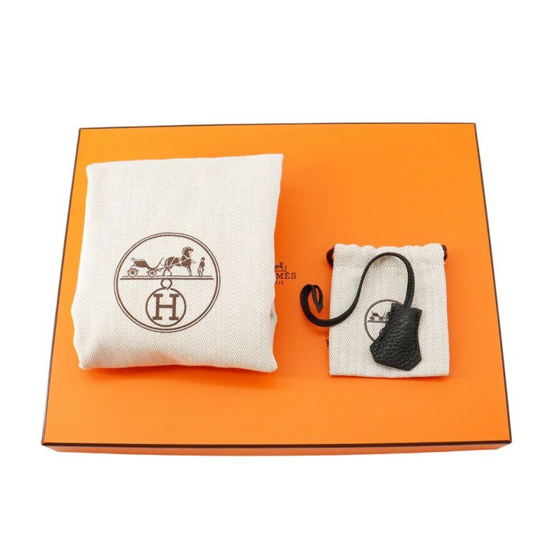 エルメス ショルダーバッグ サック ア デペッシュ21 ブラック/シルバー金具 トゴ B刻印 黒