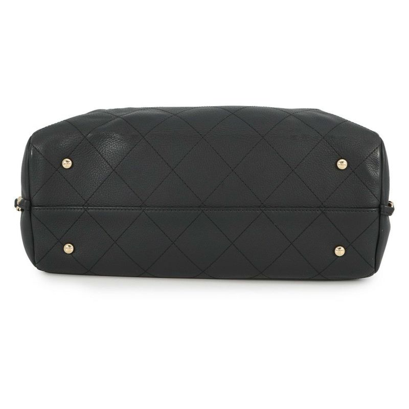 シャネル チェーントートバッグ ココマーク カーフレザー AS0356 CHANEL バッグ 2Wayショルダーバッグ 黒