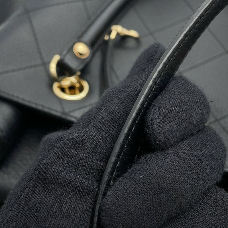 シャネル チェーントートバッグ ココマーク カーフレザー AS0356 CHANEL バッグ 2Wayショルダーバッグ 黒