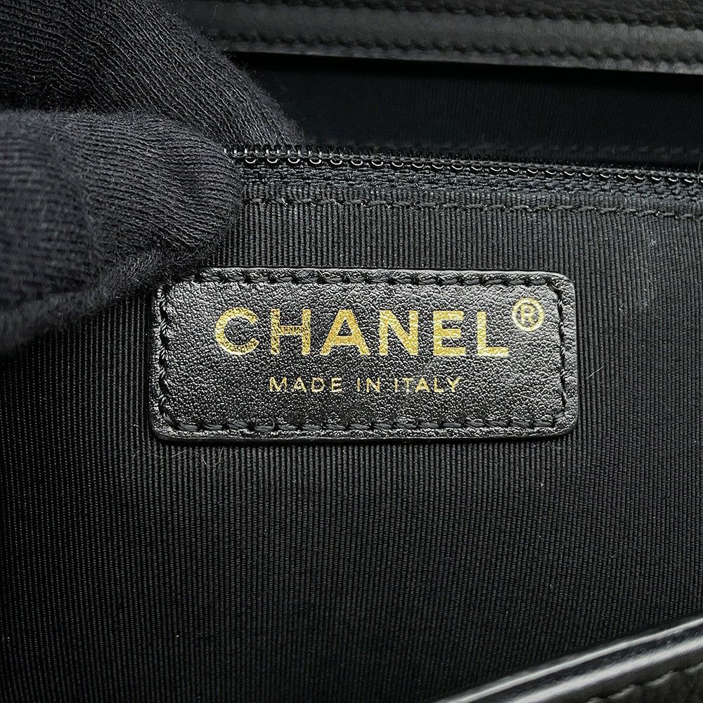 シャネル チェーントートバッグ ココマーク カーフレザー AS0356 CHANEL バッグ 2Wayショルダーバッグ 黒