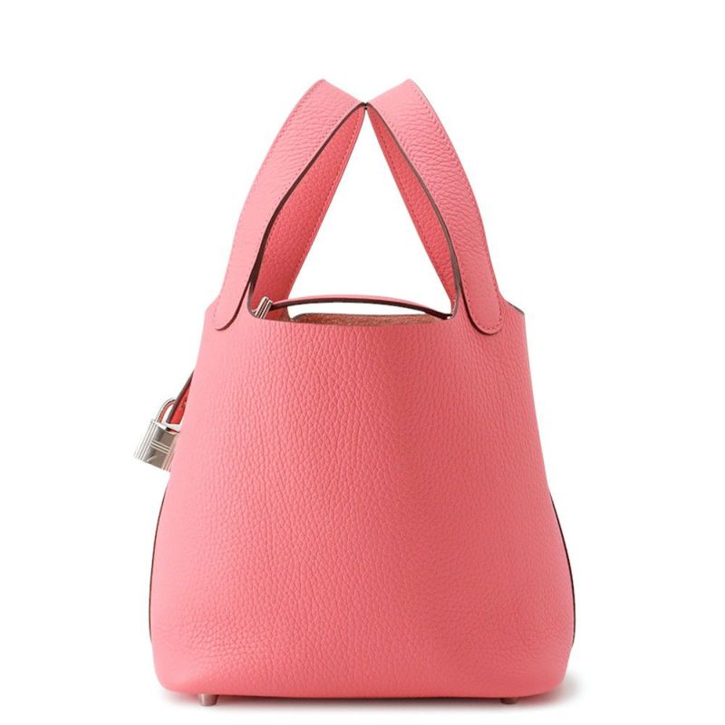 エルメス ハンドバッグ ピコタンロックPM ローズアザレ/シルバー金具 トリヨンクレマンス K刻印