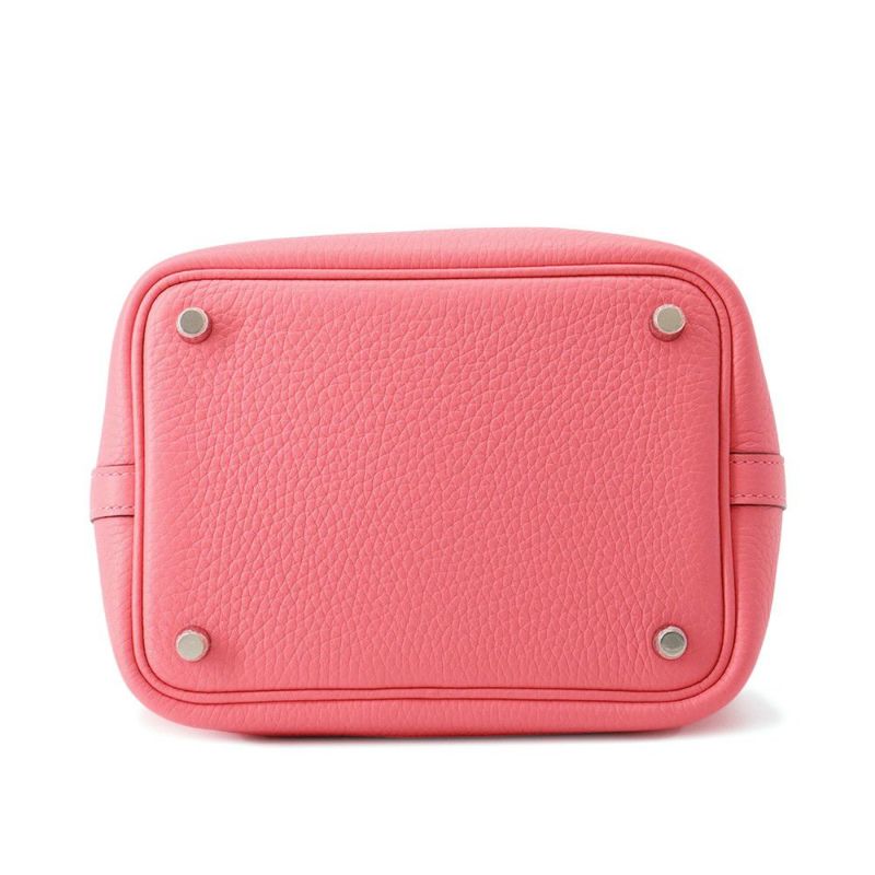 エルメス ハンドバッグ ピコタンロックPM ローズアザレ/シルバー金具 トリヨンクレマンス K刻印