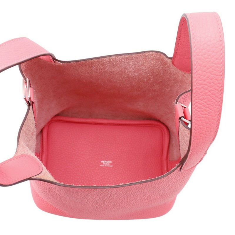 エルメス ハンドバッグ ピコタンロックPM ローズアザレ/シルバー金具 トリヨンクレマンス K刻印