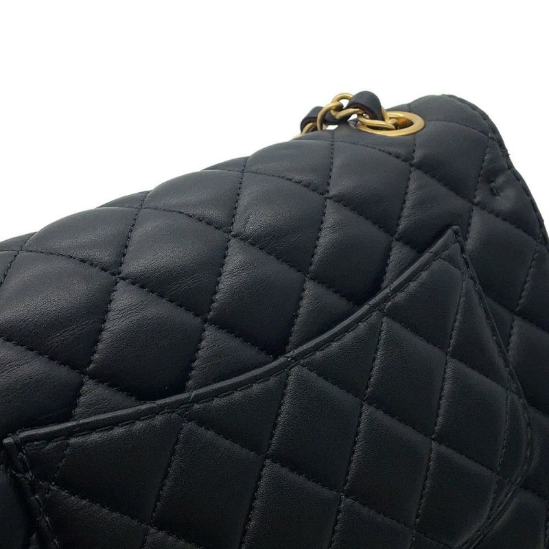 シャネル チェーンショルダーバッグ マトラッセ ココマーク ラムスキン AS2228 CHANEL 黒