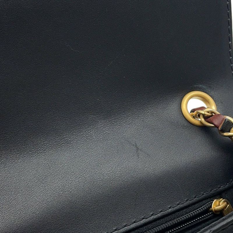 シャネル チェーンショルダーバッグ マトラッセ ココマーク ラムスキン AS2228 CHANEL 黒