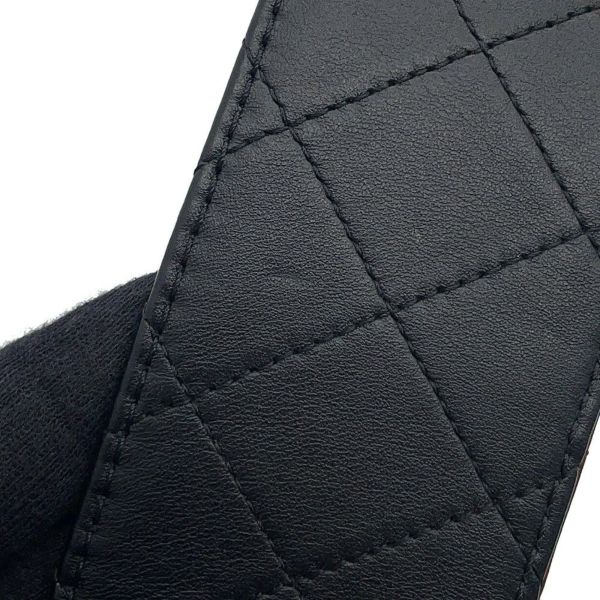 シャネル チェーンショルダーバッグ マトラッセ ココマーク ラムスキン AS2228 CHANEL 黒
