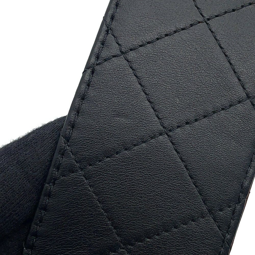 シャネル チェーンショルダーバッグ マトラッセ ココマーク ラムスキン AS2228 CHANEL 黒