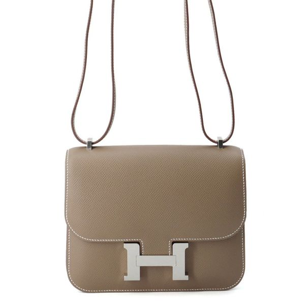 エルメス ミニ コンスタンス3 ミロワール エトゥープ/シルバー金具 エプソン W刻印