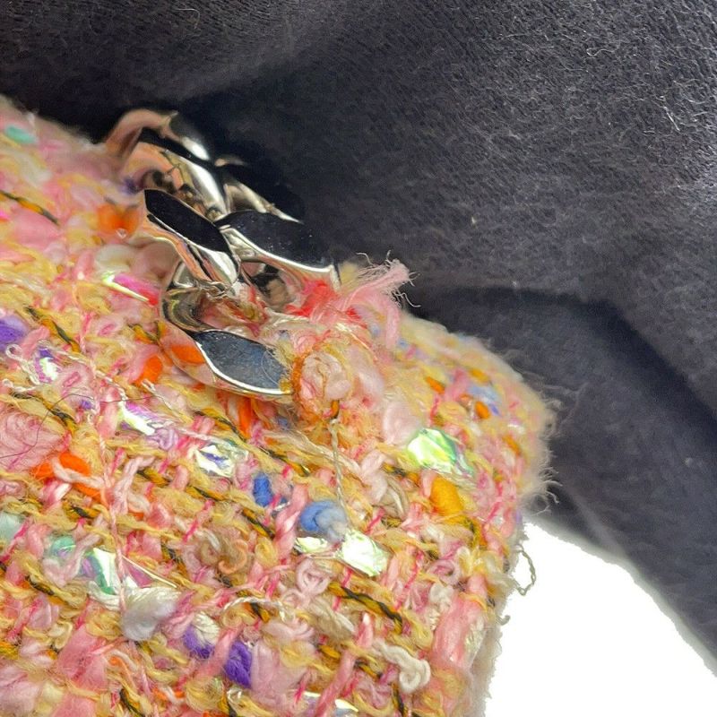 シャネル ハンドバッグ ココマーク デカココ チェーンハンドル ツイード CHANEL バッグ