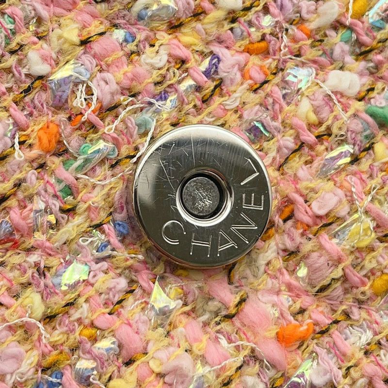 シャネル ハンドバッグ ココマーク デカココ チェーンハンドル ツイード CHANEL バッグ