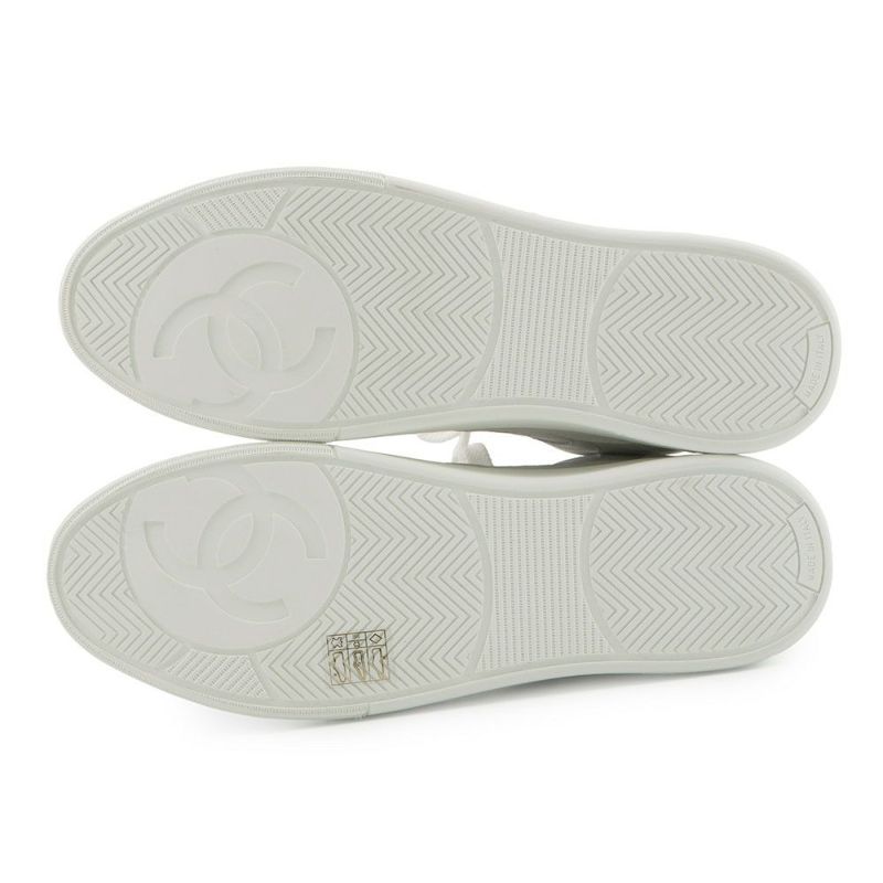 シャネル スニーカー ココマーク ハイカットスニーカー メンズサイズ41 G45082 CHANEL 靴 白