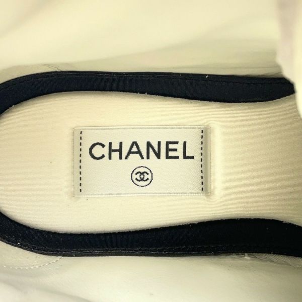 シャネル スニーカー ココマーク ハイカットスニーカー メンズサイズ41 G45082 CHANEL 靴 白